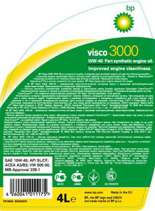Aceite BP 10W40 Visco 3000 A3/B4 · 5 Litros (1)