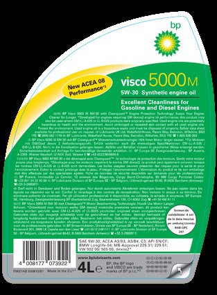 Aceite BP 5W30 Visco 5000m · 4 Litros (1)