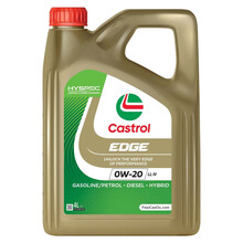 Aceite Castrol Edge 0W20 LL IV · Envases 1 y 4 litros