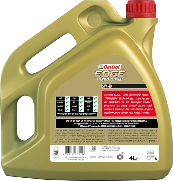 Aceite Castrol Edge 5W40 C3 · Gasolina y Diésel (VW, Audi, Seat, Mercedes, Opel...) (2)