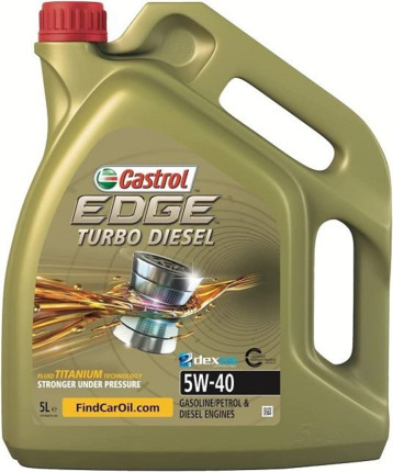 Aceite Castrol Edge 5W40 C3 Titanium · 5 Litros