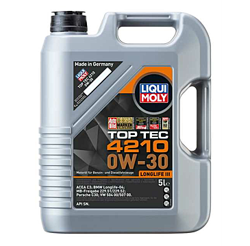 Aceite Liqui Moly Top Tec 4210 0W30 · 5 Litros