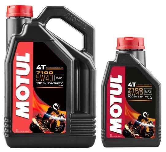 5W40 Motul 7100 Aceite Moto 4T · 100% Sintético