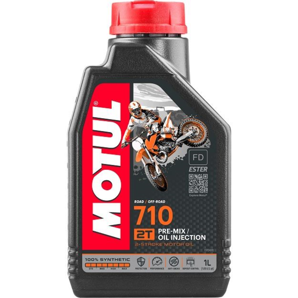 Motul 710 Aceite Moto 2T · Road y Off-Road · 100% Sintético · (1)