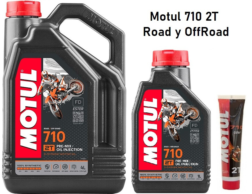 Aceite Moto 2 Tiempos 710 100% Sintético 1l