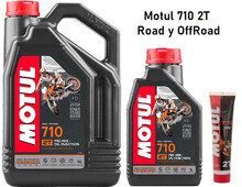 Motul 710 Aceite Moto 2T · Road y Off-Road · 100% Sintético ·