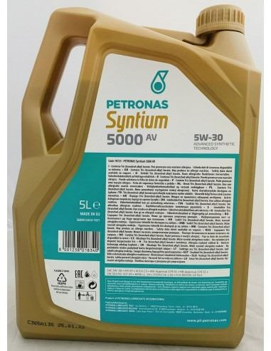 Aceite Petronas 5W30 Syntium 5000AV · 5 Litros (1)