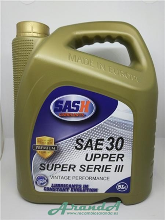 Aceite Sash SAE 30 Super · 5 Litros