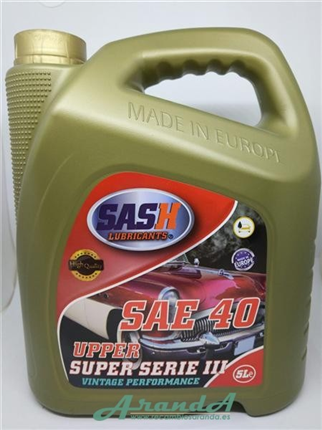 Aceite Sash SAE 40 Super · 5 Litros