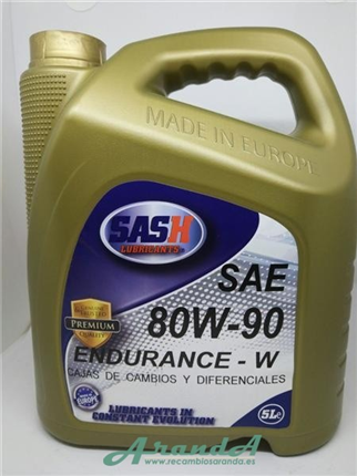 Aceite Sash SAE 80W90 · 5 Litros