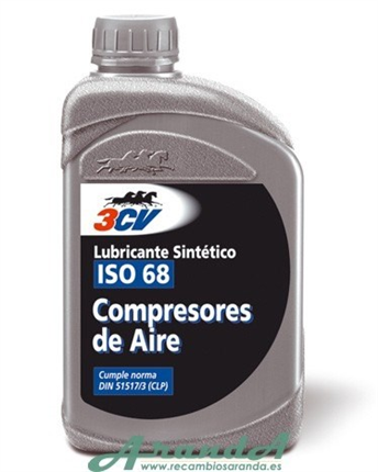 3CV Aceite Sintético ISO 68 · Compresores de Aire · 1 litro