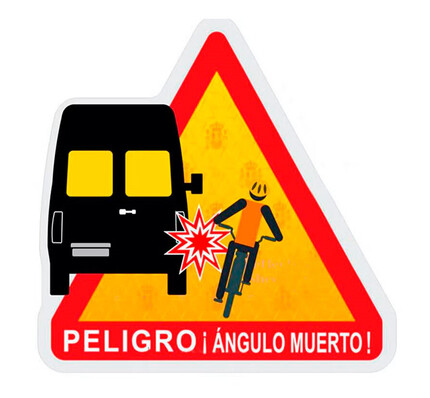 Adhesivo Ángulos Muertos Camión · Señalización Homologada
