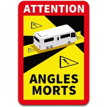 Adhesivo Ángulos Muertos Autocar/Autocaravana · Señalización Homologada Europa