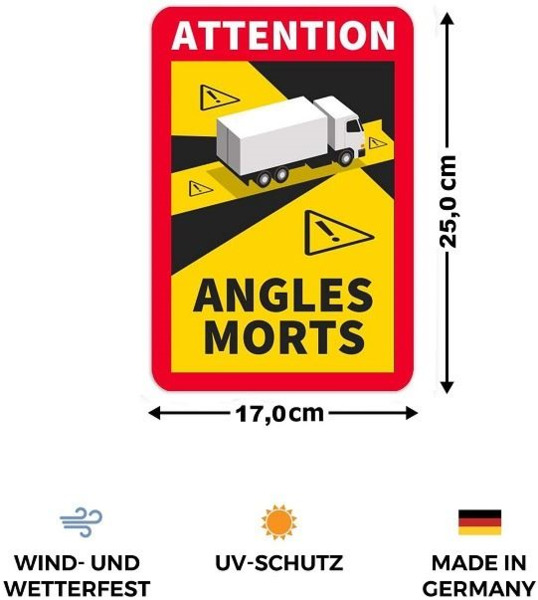 Adhesivo Ángulos Muertos Camión · Señalización Homologada (3)