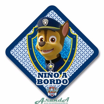 Adhesivo Patrulla Canina Niño a Bordo