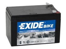 AGM12-12F Tudor Exide 12V 12Ah 150A · Batería para Moto