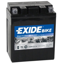 AGM12-14 Tudor Exide 12V 12Ah 210A · Batería para Moto