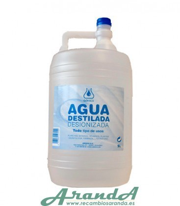 Agua Destilada 5 litros 3CV