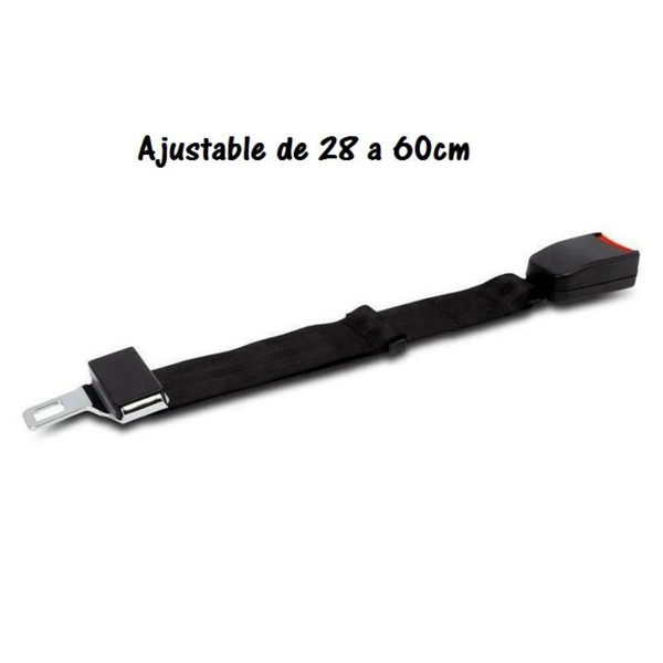 Alargador de Cinturón de Seguridad · Ajustable 28-60 cm