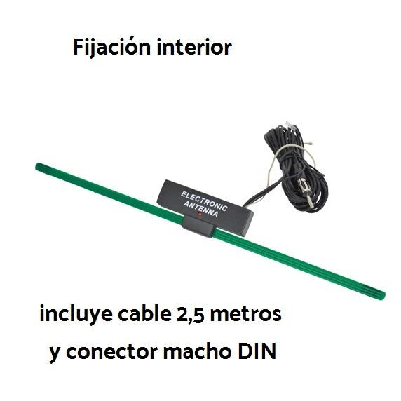 Antena electrónica interior (con amplificador) + cable 2,5m