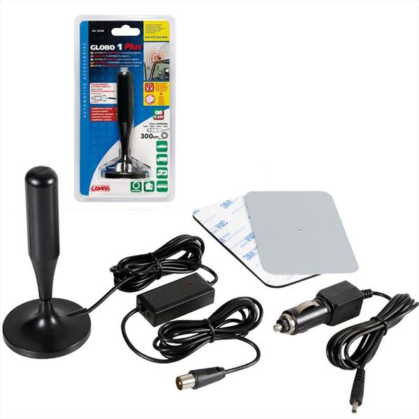 Antena TV Digital 12/24V con Amplificador