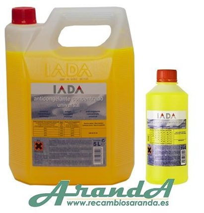 Anticongelante Puro Concentrado Amarillo