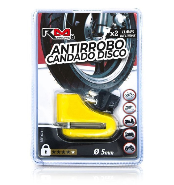 Candado Antirrobo para Moto ·  Freno Disco · RM Security (1)