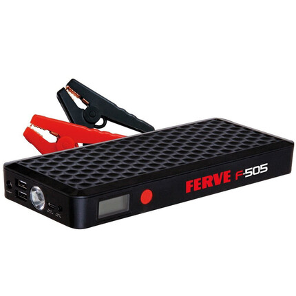 F-505 400A · Arrancador de Batería Portátil FERVE · Multifunción