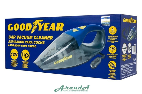 Aspirador Goodyear + Accesorios 12V 90W (6)