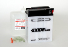 B38-6A Tudor Exide 6V 13Ah 105A · Batería para Moto