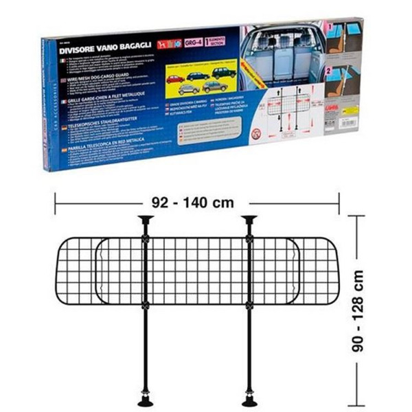 Barrera Separadora Extensible · Carga y Mascotas · Rejilla Aluminio (1)