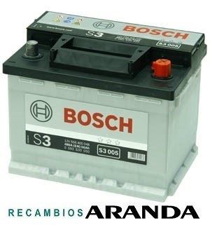 S3005 Batería Bosch 12V 56Ah 480A -/+ Turismos y Utilitarios.