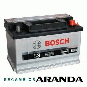 S3007 Batería Bosch 12V 70Ah 640A -/+ Turismos y Utilitarios.