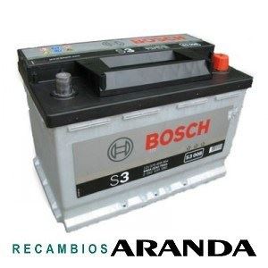 S3008 Batería Bosch 12V 70Ah 640A -/+ Turismos y Utilitarios