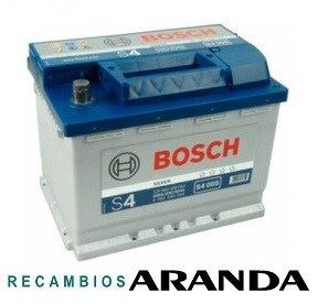 Batería Bosch 12V 60Ah 540A -/+ Turismos Berlinas.