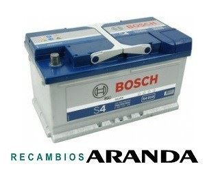 S4010 Batería Bosch 12V 80Ah 740A -/+ Turismos Grandes, 4x4 y Furgones