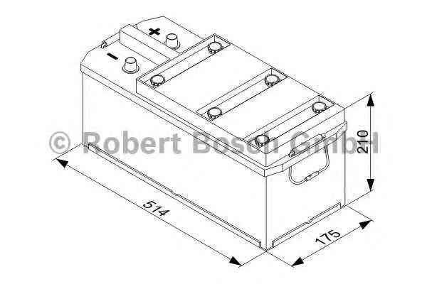 T3038 Bosch 12V 110AH 760A · Batería Gama T3 · Industrial y Maquinaria