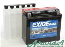 YT12B-BS Tudor Exide 12V 10Ah 160A · Batería para Moto