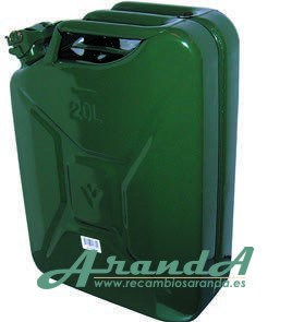 20 Litros. Bidón de gasolina metalico