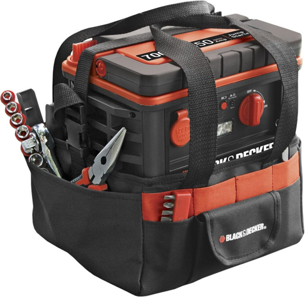 Black&Decker · 350A Arrancador de baterías + compresor con bolsa de herramientas (4)