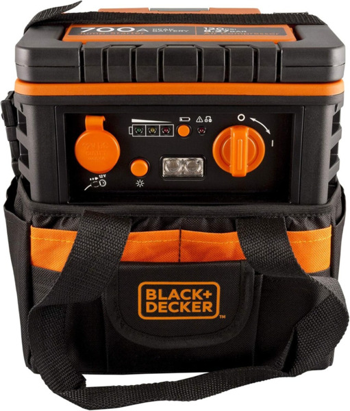 Black&Decker · 350A Arrancador de baterías + compresor con bolsa de herramientas (6)