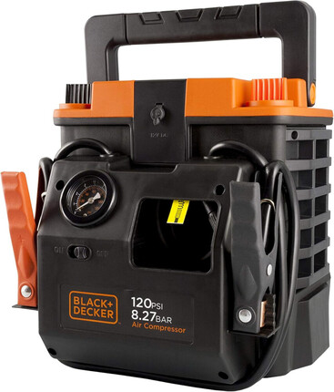 Black&Decker · 350A Arrancador de baterías + compresor con bolsa de herramientas