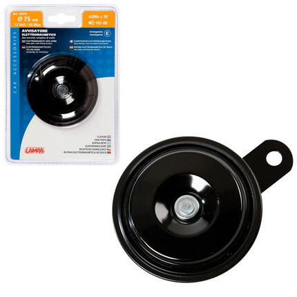 Indicador Acústico "Claxon" · Diámetro 75 mm · Tonos Altos