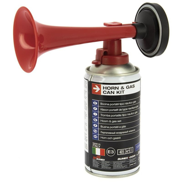 Bocina portátil de Gas con 1 Recambio 300 ml.. (1)