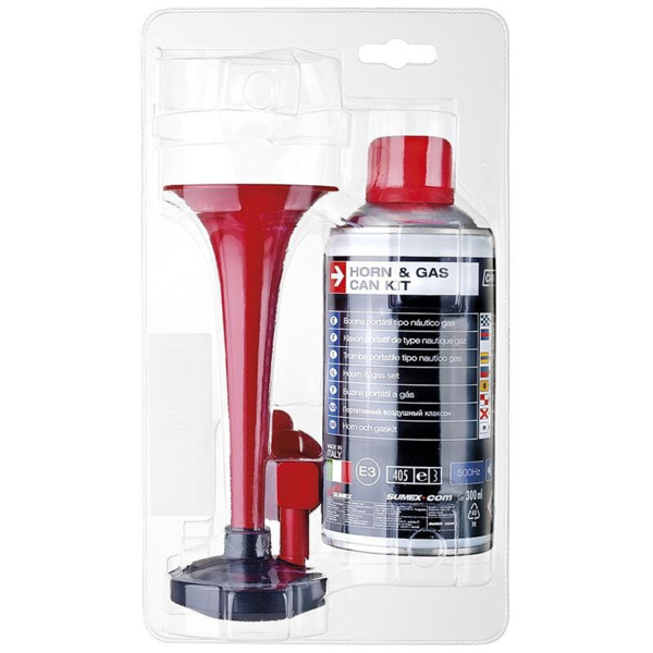Bocina portátil de Gas con 1 Recambio 300 ml.. (3)
