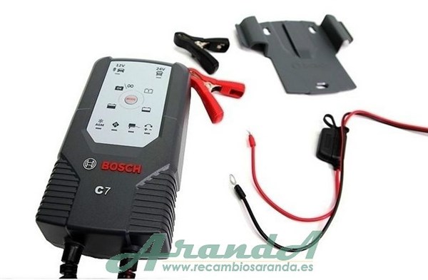 C7 Bosch Cargador de Baterías 12-24V Coche y Camión (AGM, GEL, EFB...) (1)