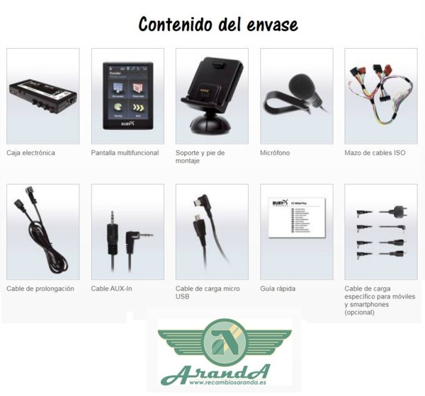 Bury CC9056 Plus · Manos Libres Bluetooth Multidispositivo Táctil (4)