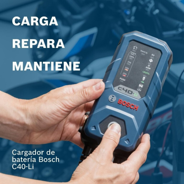 C40-Li Bosch Cargador de Baterías 6/12V · Litio LiFePO4 · 5A (2)