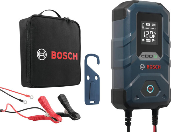 C80-Li Bosch Cargador de Baterías 6/12V · Litio LiFePO4 · 5A