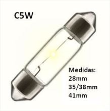 C5W Lámpara Plafón Halógena 12V Varias Medidas